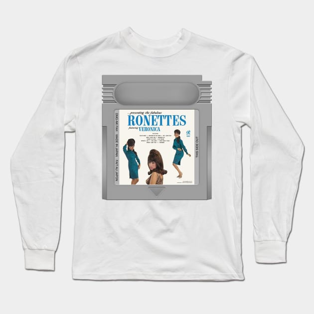 Presenting the Fabulous Game Cartridge Long Sleeve T-Shirt by PopCarts